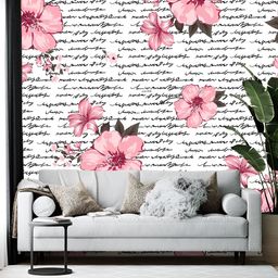 British Terminal Pink Floral Printed Wallpaper-picture-7