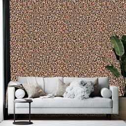 British Terminal Brown & Grey Abstract Printed Self-Adhesive Wallpaper-picture-11