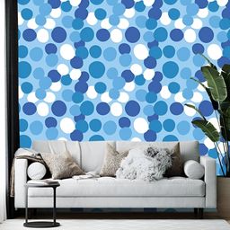British Terminal Blue & White Printed Self-Adhesive Wall Paper Sticker-picture-10