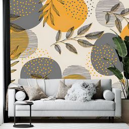 British Terminal Grey & Beige Abstract Printed Self-Adhesive Wallpaper-picture-11