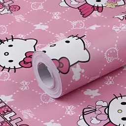 Aura Pink & White 3D Printed Self Adhesive Wall Sticker-image-28