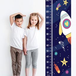 WENS Multicoloured Advanture in Space Height Chart Wall Decal-picture-10