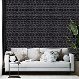 British Terminal Black Abstract Printed Self-Adhesive Wallpaper-picture-2