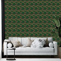 British Terminal Green Abstract Printed Self Adhesive Wallpaper-picture-2