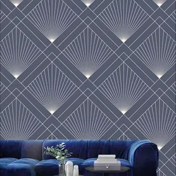 KSHIRSA White & Grey Geometric Printed 3D Self Adhesive Wallpaper-picture-16
