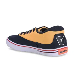 Sparx Men Navy Blue & Yellow Colourblocked Sneakers image 4