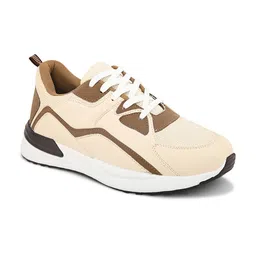 The Roadster Lifestyle Co. Men Cream Coloured Textured Comfort Insole Basics Sneakers image 3