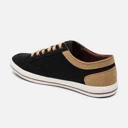 u.s. polo assn. U S Polo Assn Men Black Colourblocked PU Sneakers image 3