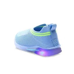 NEOBABY Kids Textured First Walking LED Lightweight Slip-On Sneakers image 5