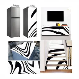 British Terminal Black & White Printed Self-Adhesive Wall Sticker image 2