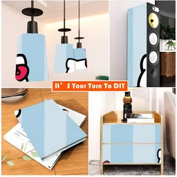 British Terminal Blue & Red Printed Self Adhesive Wall Sticker image 5