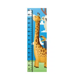 WENS Multicoloured Giraffe Ride Printed Height Chart Wall Decal image 5