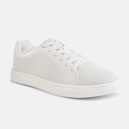 HRX by Hrithik Roshan Men White Woven Design Lightweight Sneakers image 2