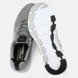 Skechers Men Grey & Black D'lux Walker-Pensive Memory Foam Sneakers image 4