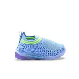 NEOBABY Kids Textured First Walking LED Lightweight Slip-On Sneakers image 2