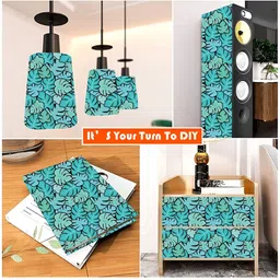 British Terminal Green Floral Printed Self-Adhesive Wallpaper image 4