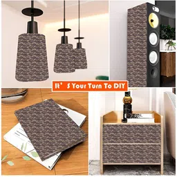 British Terminal Brown Abstract Printed Wallpaper image 4