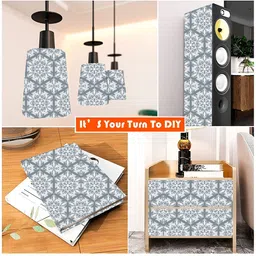 British Terminal White & Grey Printed Self-Adhesive Wallpaper image 5