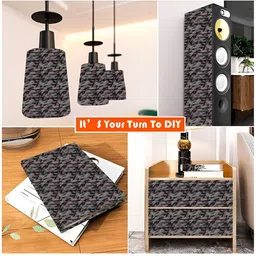 British Terminal Grey Abstract Printed Self-Adhesive Wallpaper image 4