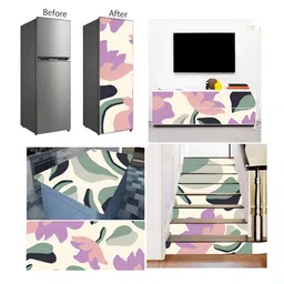 British Terminal White & Pink Printed Self-Adhesive Wallpaper image 2