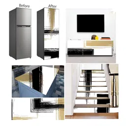 British Terminal Black & White Printed Self-Adhesive Wallpaper image 3