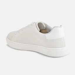 HRX by Hrithik Roshan Men White Woven Design Lightweight Sneakers image 3