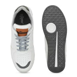 Roadster Men White Solid Synthetic Smart Casual Sneakers image 3
