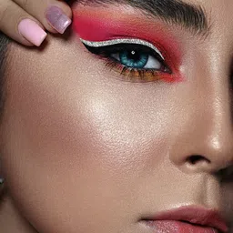 Comet Busters Glitter Eyeliner Stickers - Silver & Black image 4