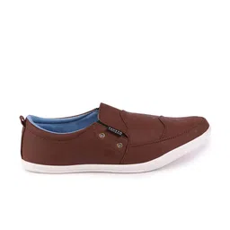 FAUSTO Men Brown Slip-On Sneakers image 4