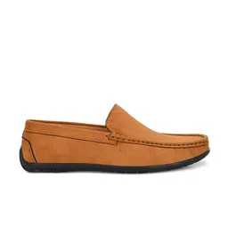 Mactree Men Tan Suede Loafers image 2