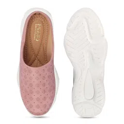 FAUSTO Women Perforated Lightweight Mule Sneakers image 4