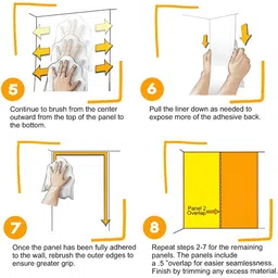 British Terminal Black & White Abstract Printed Self-Adhesive Wall Wallpaper image 3