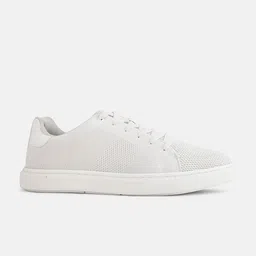 HRX by Hrithik Roshan Men White Woven Design Lightweight Sneakers image 4