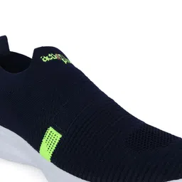 Action Plus Men Navy Blue Woven Design Slip-On Sneakers image 2
