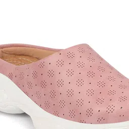 FAUSTO Women Perforated Lightweight Mule Sneakers image 5