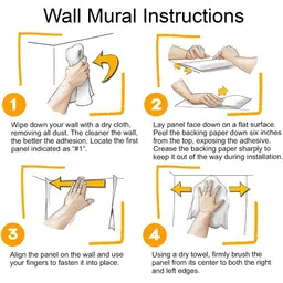 British Terminal Grey & White Abstract Printed Self-Adhesive Wall Sticker image 5