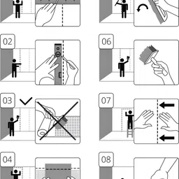 British Terminal Black & White Printed Self-Adhesive Wall Sticker image 2