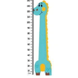 WENS White & Green Dreaming Dino Printed Height Chart Wallpaper image 4