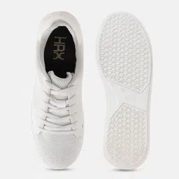 HRX by Hrithik Roshan Men White Woven Design Lightweight Sneakers image 5