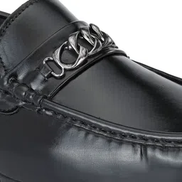 John Karsun Men Black Slip-On Sneakers image 4