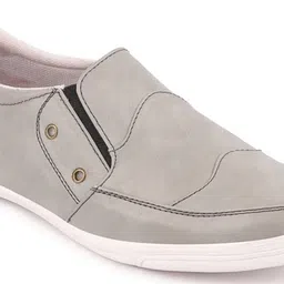 FAUSTO Men Grey Lightweight Slip-On Sneakers image 4
