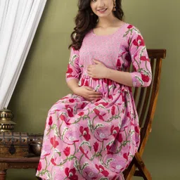 murli kurti Printed Pure Cotton Stitched Flared/A-line Gown-picture-15