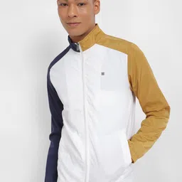 Allen Solly Mock Collar Open Front Jacket-picture-40
