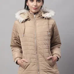 Cantabil Women Lightweight Parka Jacket-image-37