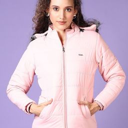 V-Mart Women Hooded Solid Cotton Casual Parka Jacket-picture-28