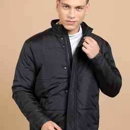 HIGHLANDER Mock Collar Long Sleeve Zip Detail Padded Jacket-picture-19