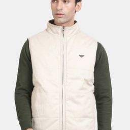 t-base Mock Collar Cotton Reversible Padded Jacket-picture-2