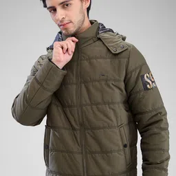 SPYKAR Men Full Sleeve Regular Fit Padded Jacket image 1