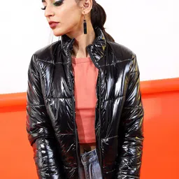 Tokyo Talkies Women Black Puffer Jacket-picture-15