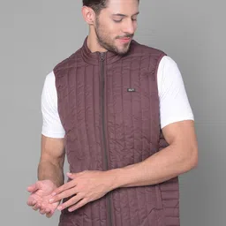 Canary London Self Design Lightweight Mock Collar Padded Jacket-picture-29